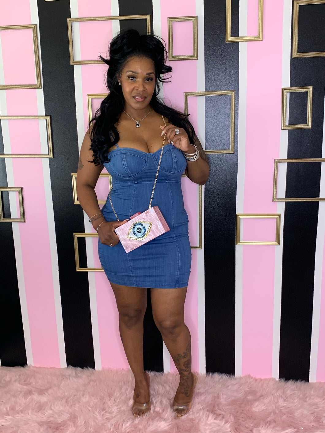 Dani) Denim Dress – My Little Pieces Boutique